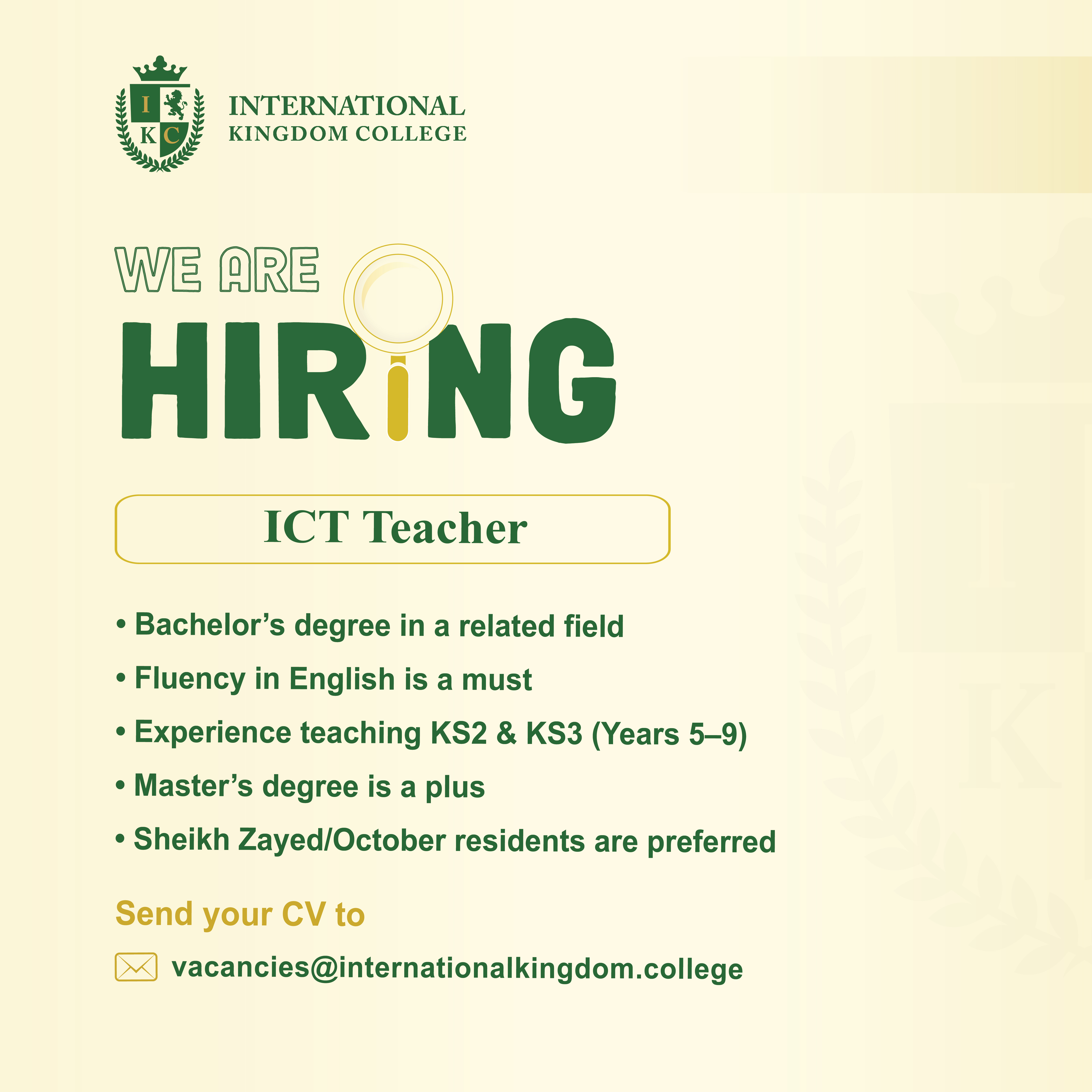 ICT Teacher