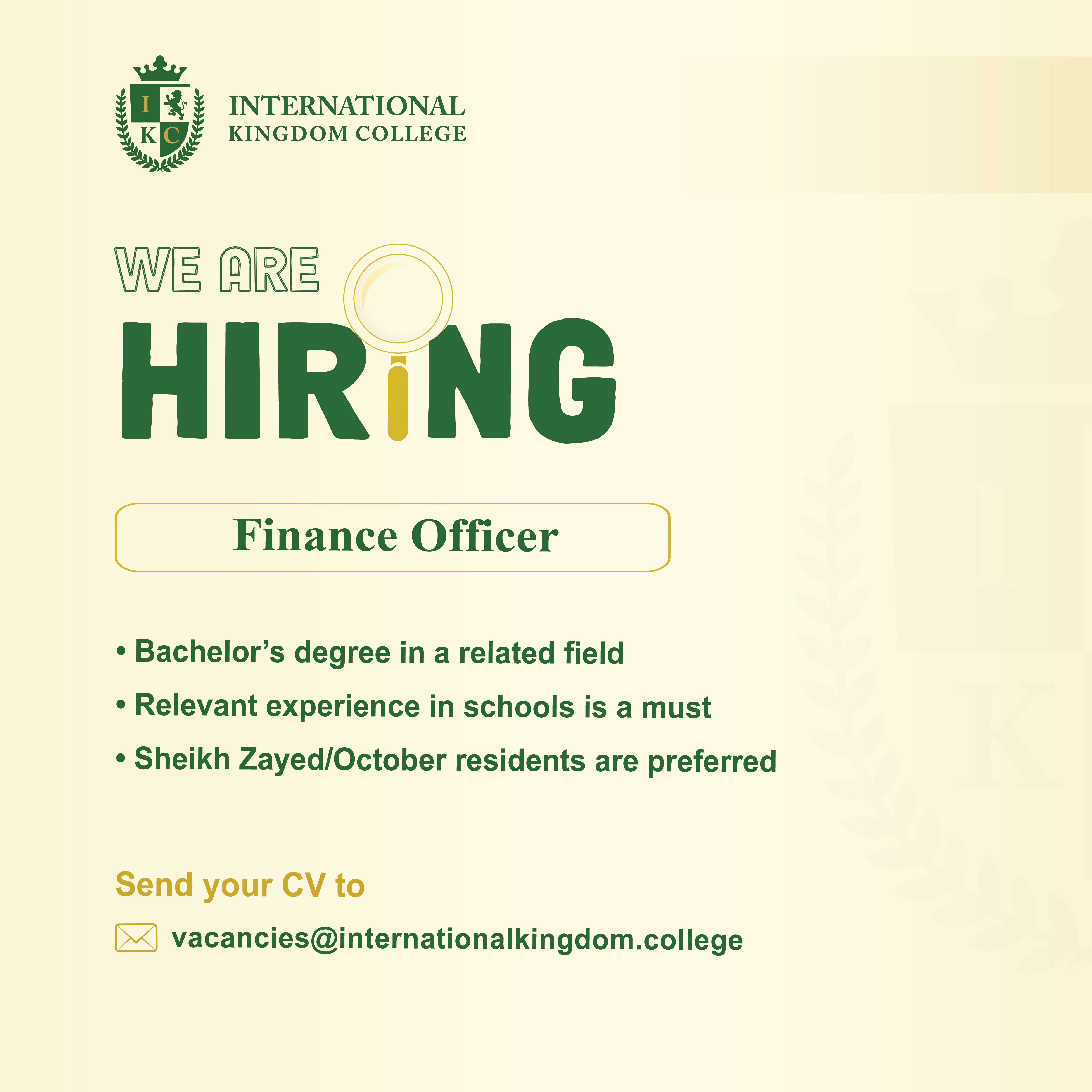 Finance Officer
